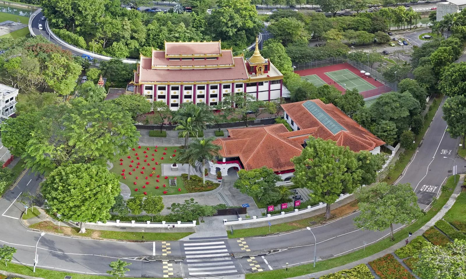 Aerial view of Sun Yat Sen Nanyang Memorial Hall in Balestier.