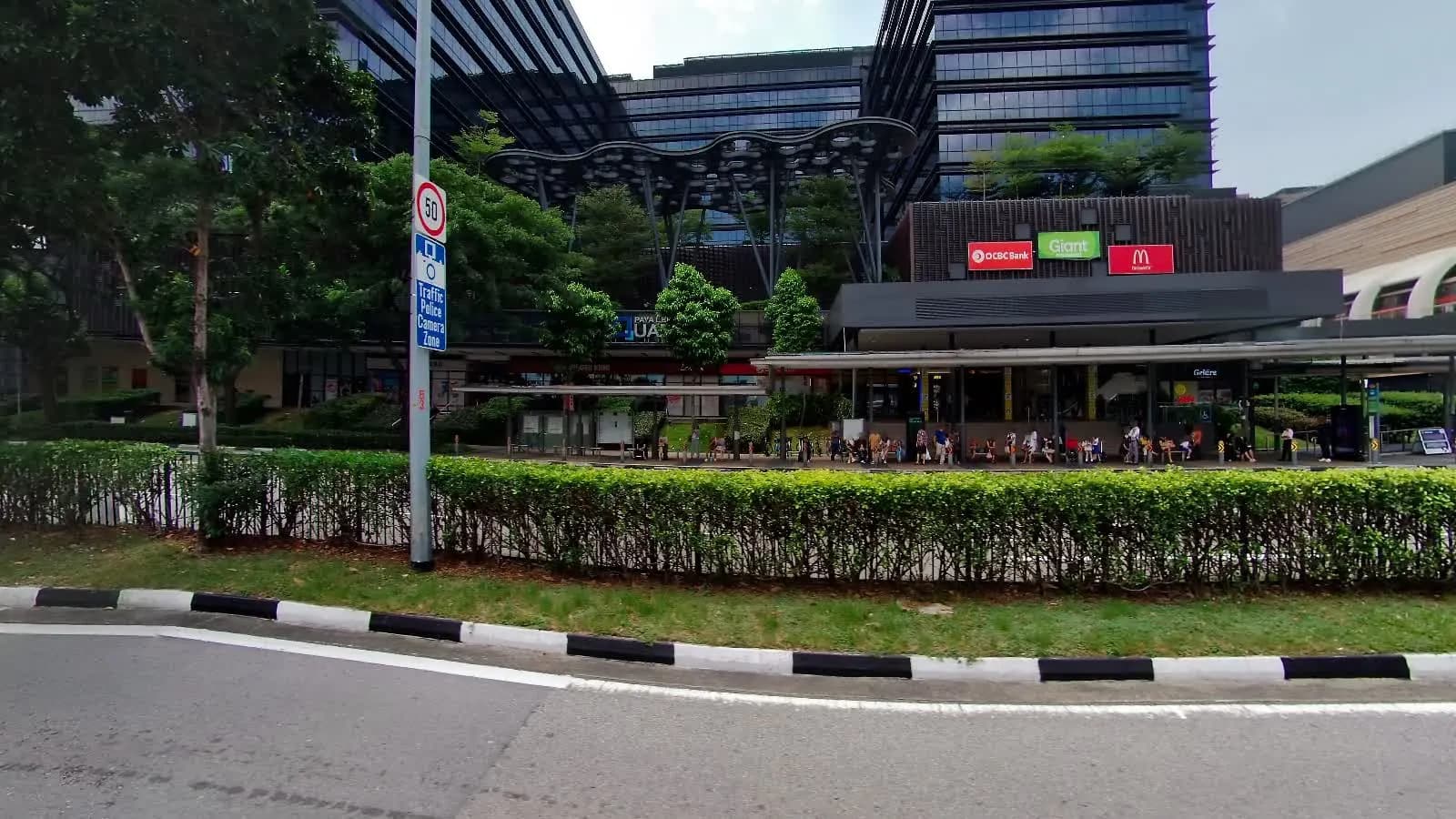 Paya Lebar Square viewed across Paya Lebar Road.