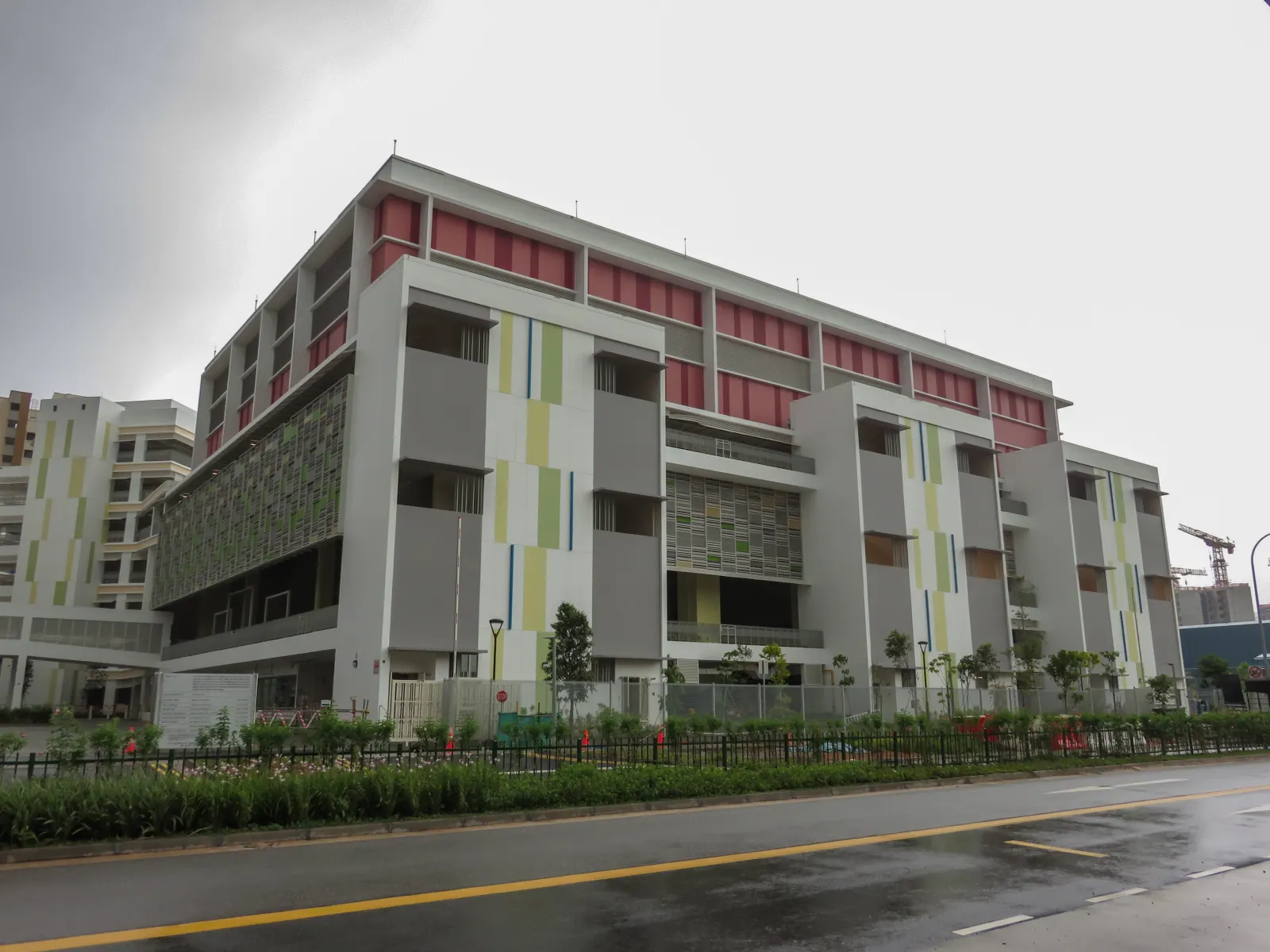 Exterior of Pioneer Primary School's Tengah campus before opening.